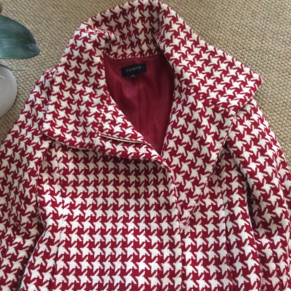Talbots Red & White Gingham Suit Sz 10 - Picture 7 of 8